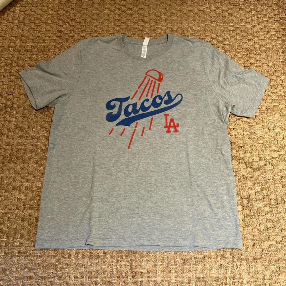 Tacos LA men’s T-shirt in grey size XL